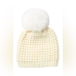 Kyi Kyi Faux Fur pompom beanie. Like new. Wore once!